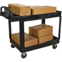Utility Cart, 2 Tiers, 25-5/8" x 33-1/2" x 43-3/4", 550 lbs. Capacity Rideout Tool & Machine Inc.