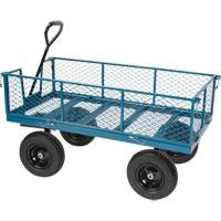 Wagon avec c&ocirc;t&eacute;s rabattables, 24" la x 48" la x Capacit&eacute; 800 lb Rideout Tool & Machine Inc.