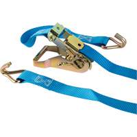 Ratchet Strap, J-Hook, 1" W x 16' L, 835 lbs. (379 kg) Working Load Limit Rideout Tool & Machine Inc.