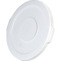 Round Brute&reg; Tops, Flat Lid, Plastic/Polyethylene, Fits Container Size: 15-5/8" Dia. Rideout Tool & Machine Inc.