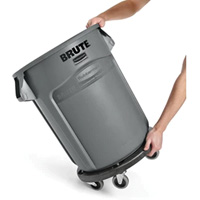Brute<sup>®</sup> Dolly, Polyethylene, Black, Fits: 20 - 55 US Gal. NA704 | Rideout Tool & Machine Inc.