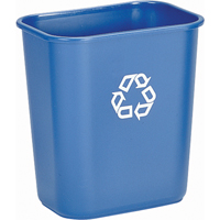 Recycling Container , Deskside, Plastic, 28-1/8 US Qt. NA737 | Rideout Tool & Machine Inc.