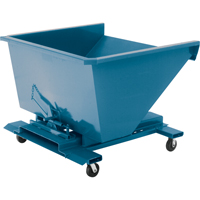 Self-Dumping Hopper, Steel, 1-1/2 cu.yd., Blue NB961 | Rideout Tool & Machine Inc.