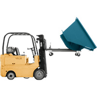 Self-Dumping Hopper, Steel, 5 cu.yd., Blue NH094 | Rideout Tool & Machine Inc.