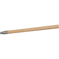 Structural Foam Push Broom Handle, Wood, ACME Threaded Tip, 15/16" Diameter, 60" Length NC750 | Rideout Tool & Machine Inc.