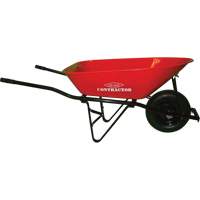 Contractor Wheelbarrow, 6 cu. ft., Steel Tray ND149 | Rideout Tool & Machine Inc.