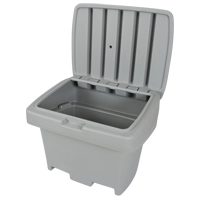 Heavy-Duty Outdoor Salt and Sand Storage Container, 30" x 24" x 24", 5.5 cu. Ft., Grey ND202 | Rideout Tool & Machine Inc.