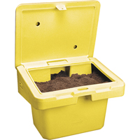 Salt Sand Container SOS™, With Hasp, 72" x 36" x 36", 36 cu. Ft., Yellow NJ119 | Rideout Tool & Machine Inc.