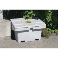 Salt Sand Container SOS™, With Hasp, 42" x 29" x 30", 11 cu. Ft., Grey ND703 | Rideout Tool & Machine Inc.