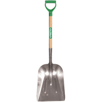 Scoop Shovel, Wood, Aluminum Blade, D-Grip Handle, 29" Length Rideout Tool & Machine Inc.