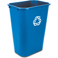 Recycling Container , Deskside, Plastic, 41-1/4 US Qt. NG277 | Rideout Tool & Machine Inc.