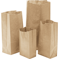 Paper Bags, Paper, 3" W x 5-7/8" L NG397 | Rideout Tool & Machine Inc.