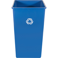 Contenant pour poste de recyclage, Vrac, Plastique, 35 gal. US Rideout Tool & Machine Inc.