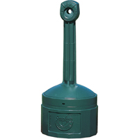 Smoker’s Cease-Fire<sup>®</sup> Cigarette Butt Receptacle, Free-Standing, Plastic, 4 US gal. Capacity, 38-1/2" Height NI695 | Rideout Tool & Machine Inc.