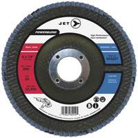 Disque &agrave; lamelles POWERBLEND, 4-1/2" x 7/8", Type 29, Grain Z80, Alumine de zirconium Rideout Tool & Machine Inc.