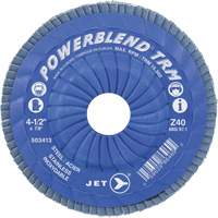 Disque &agrave; lamelles ajustables POWERBLEND TRM, 5" x 7/8", Type 29, Grain Z60, Alumine de zirconium Rideout Tool & Machine Inc.