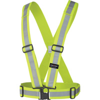 5592 Harnais de s&eacute;curit&eacute; &eacute;lastique, Jaune lime haute visibilit&eacute;, Couleur r&eacute;fl&eacute;chissante Argent, Taille unique Rideout Tool & Machine Inc.