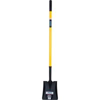Square Point Shovels, Fibreglass, Tempered Steel Blade, Straight Handle, 48" Long NJ095 | Rideout Tool & Machine Inc.
