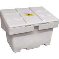 Salt Sand Container SOS™, 48" x 33" x 34", 18.5 cu. Ft., Grey NJ118 | Rideout Tool & Machine Inc.