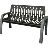 Stream Benches, Steel, 48" L x 25" W x 34" H, Black Rideout Tool & Machine Inc.