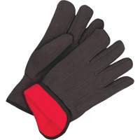 Classic Jersey Gloves, One Size, Black, Red Fleece, Slip-On NJC233 | Rideout Tool & Machine Inc.