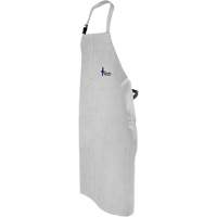 Tablier de soudage en cuir, Salopette, 52" lo, Gris perle Rideout Tool & Machine Inc.