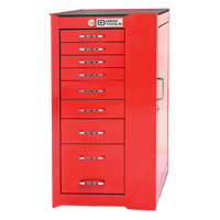 PRO+ Series Roller Cabinet, 8 Drawers, 19" W x 19" D x 36-1/2" H, Red NJH108 | Rideout Tool & Machine Inc.
