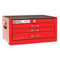 Coffre interm&eacute;diaire de s&eacute;rie PRO+, 26" la, 3 tiroirs, Rouge Rideout Tool & Machine Inc.
