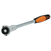 Quick-Release Swivel Ratchet Wrench, 3/8" Drive, Cushion Grip Handle NJH249 | Rideout Tool & Machine Inc.
