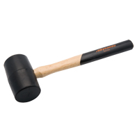 Rubber Mallet, 1.5 lbs., Wood Handle, 13" L NKE116 | Rideout Tool & Machine Inc.