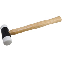 Soft-Face Hammer, 14 oz. Head Weight, Plain Face, Wood Handle, 11-5/8" L NJH813 | Rideout Tool & Machine Inc.