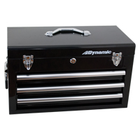 Coffre avec tiroirs pour outils manuels, 10" P x 20" la x 12" h, Noir NJH970 | Rideout Tool & Machine Inc.