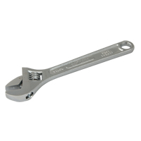 Adjustable Wrench, 12" L, 1-1/2" Max Width, Chrome NJH983 | Rideout Tool & Machine Inc.