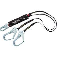 PRO Shock-Absorbing Lanyard, 6', Rebar Hook Center, Snap Hook Leg Ends, Kevlar&reg; Rideout Tool & Machine Inc.