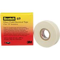 Ruban en tissu de verre Scotch, 19 mm (3/4") la x 20 m (66') lo, 7 mils, Blanc Rideout Tool & Machine Inc.