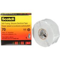 Scotch&reg; Self-Fusing Silicone Rubber Electrical Tape, 25.4 mm (1") x 9 m (30'), Grey, 12 mils Rideout Tool & Machine Inc.