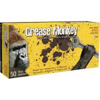 Gants Grease Monkey, Grand, Nitrile, 8 mils, Sans poudre, Noir Rideout Tool & Machine Inc.
