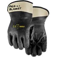 Pigs in a Blanket Coated Gloves, One Size, Nitrile/PVC Coating Rideout Tool & Machine Inc.
