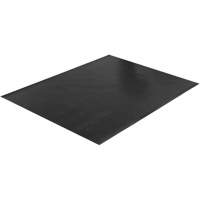 Tapis &agrave; nervures larges, Couloir, 4' x 75' x 1/8", Noir Rideout Tool & Machine Inc.