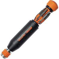 Original MEGALOK 15-in-1 Multi-Bit Screwdriver, 6-3/10" L, Textured Handle Rideout Tool & Machine Inc.