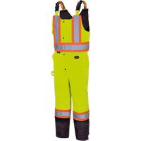 5041BB Waterproof Quilted Bib Pants, Polyester, Large, High Visibility Lime-Yellow Rideout Tool & Machine Inc.
