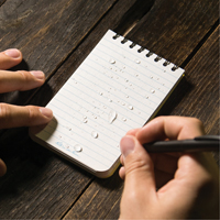 Pocket Top-Spiral Notebook, Soft Cover, Yellow, 100 Pages, 3" W x 5" L Rideout Tool & Machine Inc.