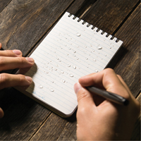 Carnet de notes de poche &agrave; spirale, Couverture souple, Jaune, 100 Pages, 4" , 6"  Rideout Tool & Machine Inc.