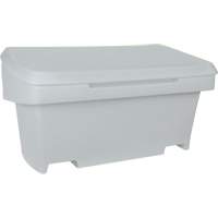 Heavy-Duty Outdoor Salt and Sand Storage Container, 24" x 48" x 24", 10 cu. Ft., Grey NM948 | Rideout Tool & Machine Inc.