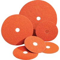 Blaze&reg; Fiber Discs, Ceramic Alumina, 24, 4-1/2" Dia x 7/8" Arbor Rideout Tool & Machine Inc.