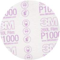 Disque de finition en pellicule Hookit, dia 5", Grain P1000, Oxyde d'aluminium Rideout Tool & Machine Inc.
