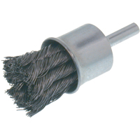 Economy Knot Wire End Brush, 3/4" Dia., 0.02 Wire Dia., 1/4" Shank Rideout Tool & Machine Inc.