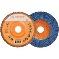 ALLSTEEL Flap Disc, 6" x 7/8", Type 27, 40 Grit, Zirconia Alumina Rideout Tool & Machine Inc.