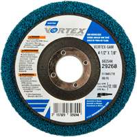 Vortex Non-Woven Disc, 4-1/2" Dia. x 1/2" W, 7/8" Arbor, Aluminum Oxide Rideout Tool & Machine Inc.