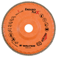 Disques &agrave; lamelles Enduro-Flex, 6" x 7/8", Type 27, Grain 40, Zirconium Rideout Tool & Machine Inc.